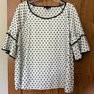 Tommy Hilfiger short sleeved ruffle blouse